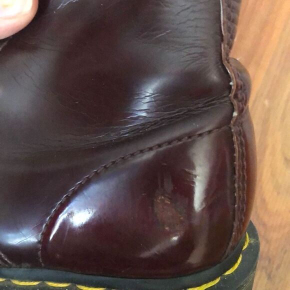 Dr. Martens Cherry vegan leather boots size 7 - Picture 6 of 8